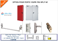 Accessoires Porte Coupe-Feu Tôlée 60 Minutes - SPLIT 60' - OPTION 1 