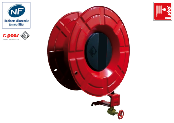 Dévidoir RIA Robinet d'Incendie Armé - EUR 9 - DN 33 / 30 m - R PONS 