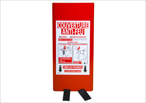 Couverture Anti-Feu 120 x 180 cm - Cuisine/Restaurant - Conforme EN 1869 : 1997