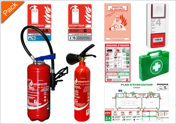 Pack Extincteurs Entreprise N°4 - Protection jusqu'à 200 m2