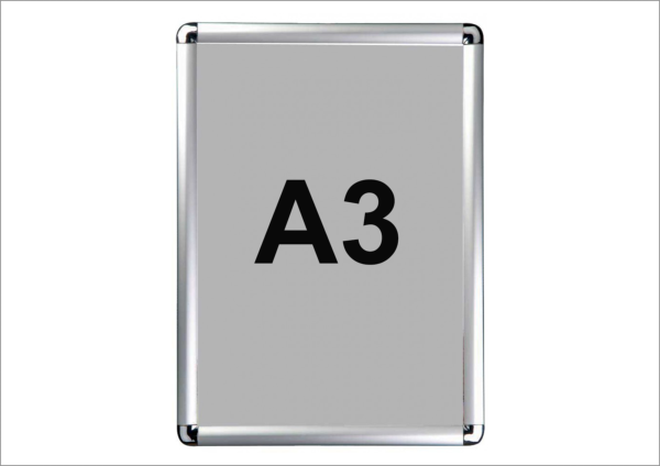 Cadre Aluminium " Clic-Clac" Format A3