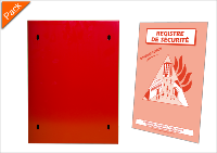 Pack Coffret Registre Incendie + Registre de sécurité ou d'intervention